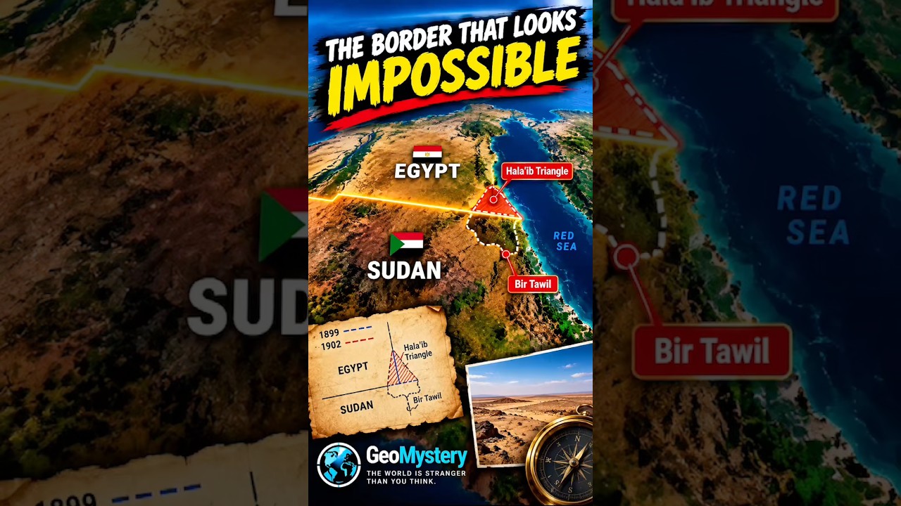 The Border That Looks Impossible 😱 | Egypt & Sudan&rsquo;s Geography Mystery