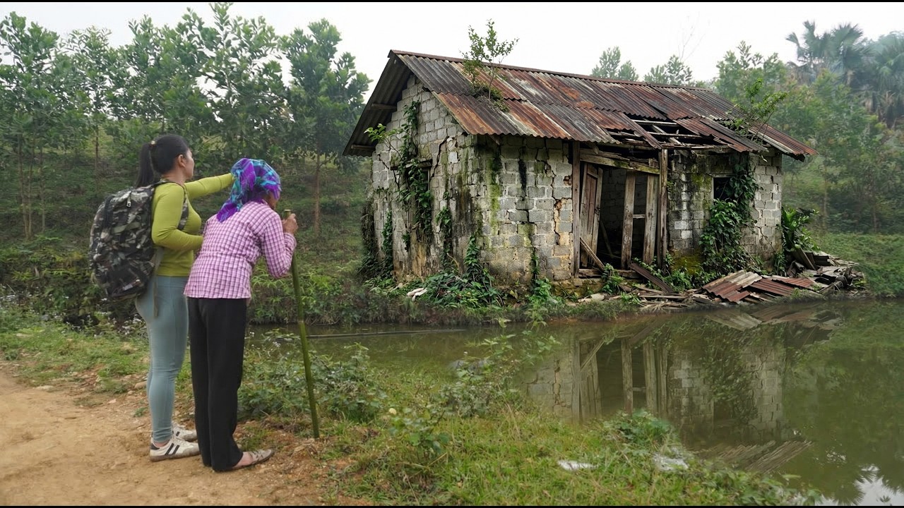 An elderly woman, driven out of her home by her family, was rescued from danger by a young girl.
