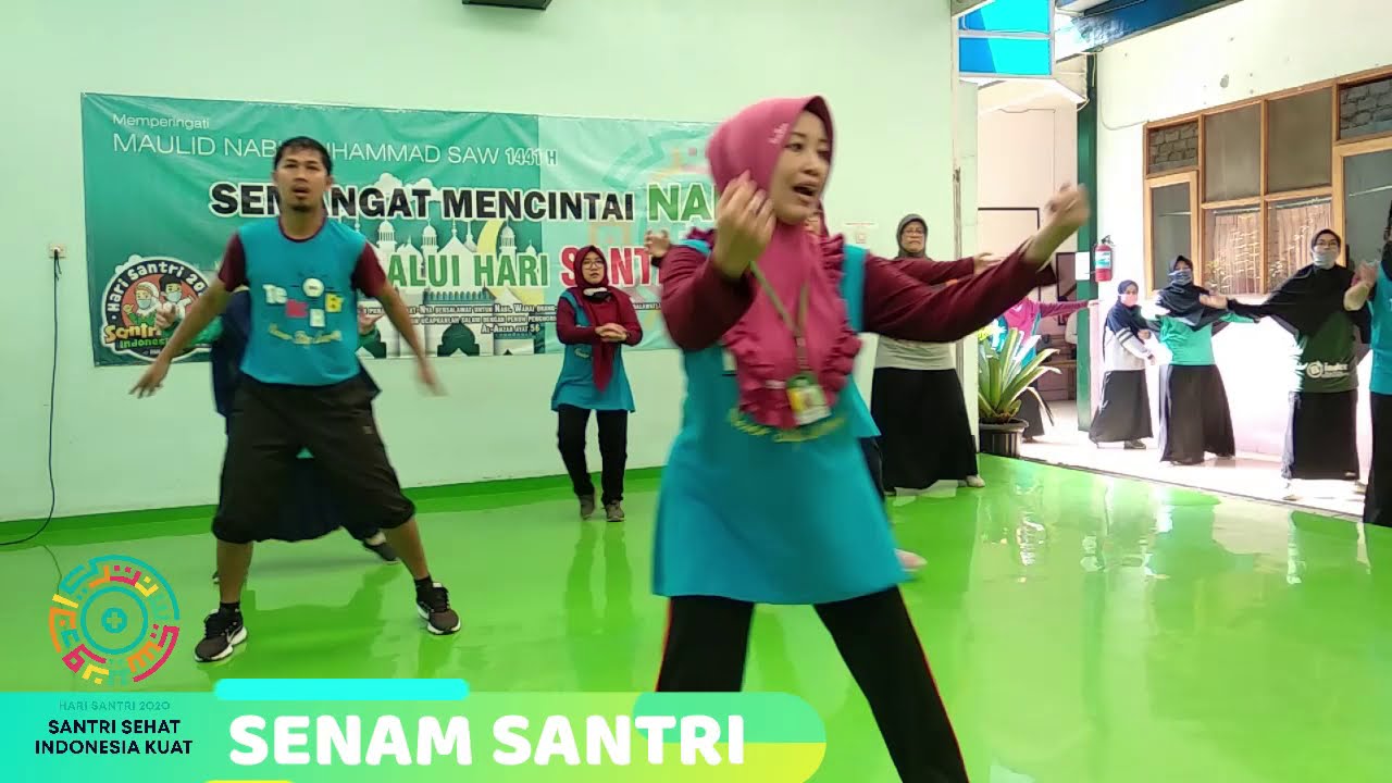 Senam Santri Guru-guru Yayasan Nurul Aulia Kota Cimahi