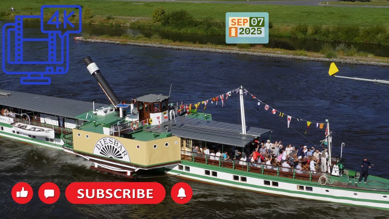 Danke Parade der Sächsischen Dampfschifffahrt am Sonntag, 7.9.2025