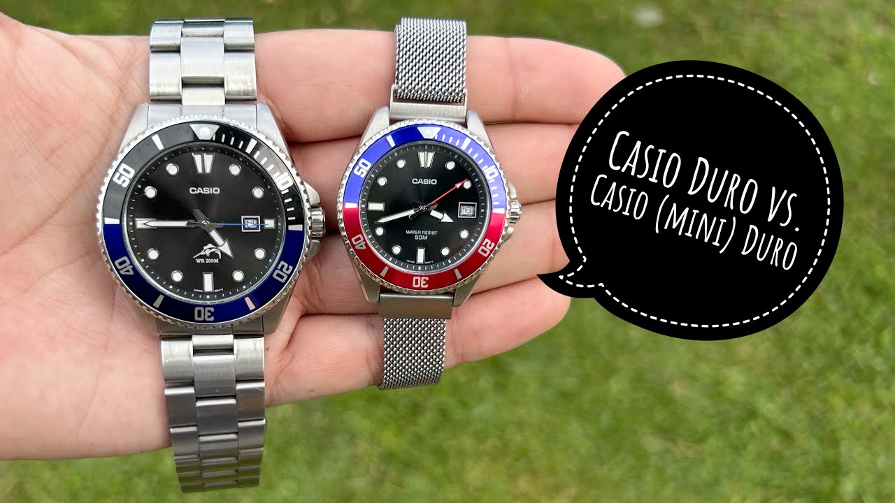 Casio Duro Vs. Casio Mini Duro 38mm  (MDV106-1A vs MDV10C-1A2V)