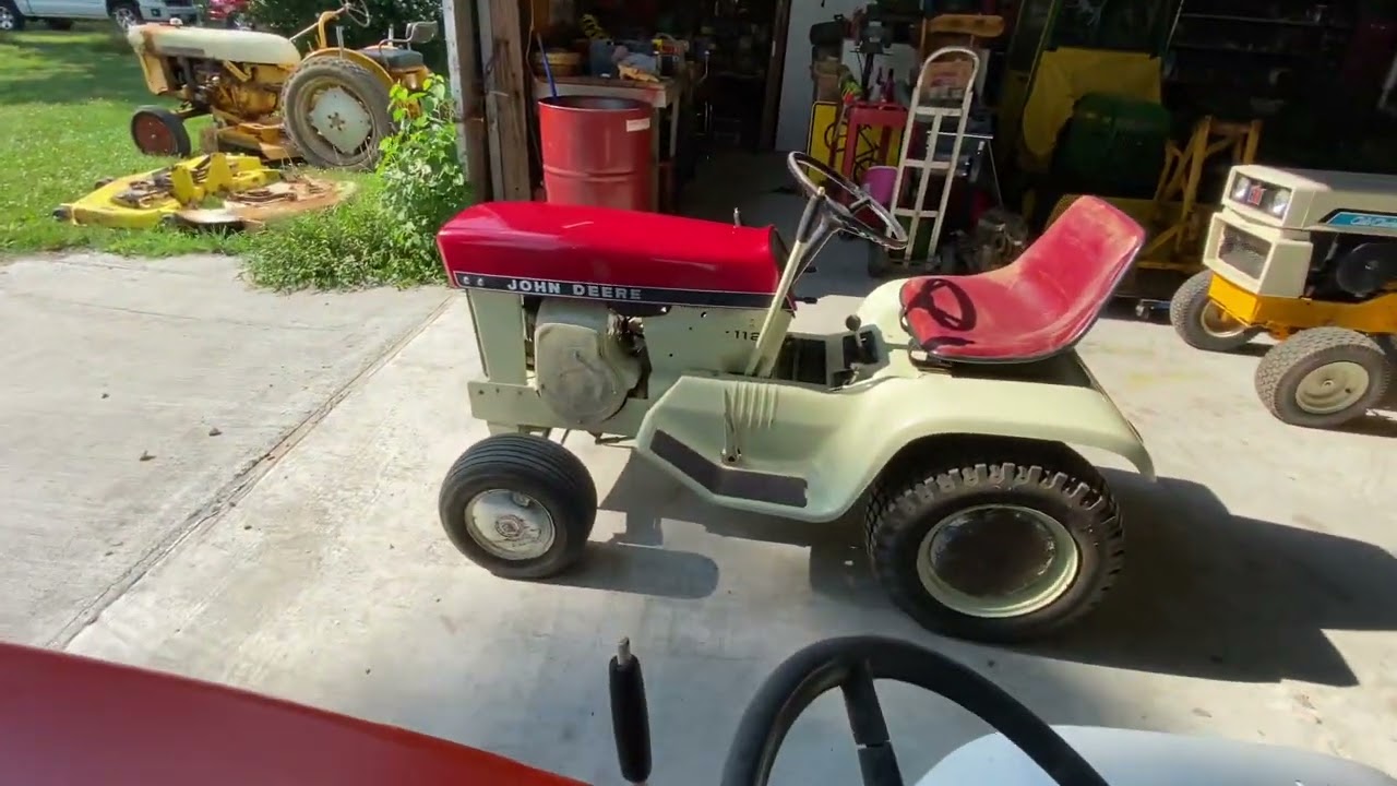 1969 and 1970 John Deere custom color patio 112 tractors