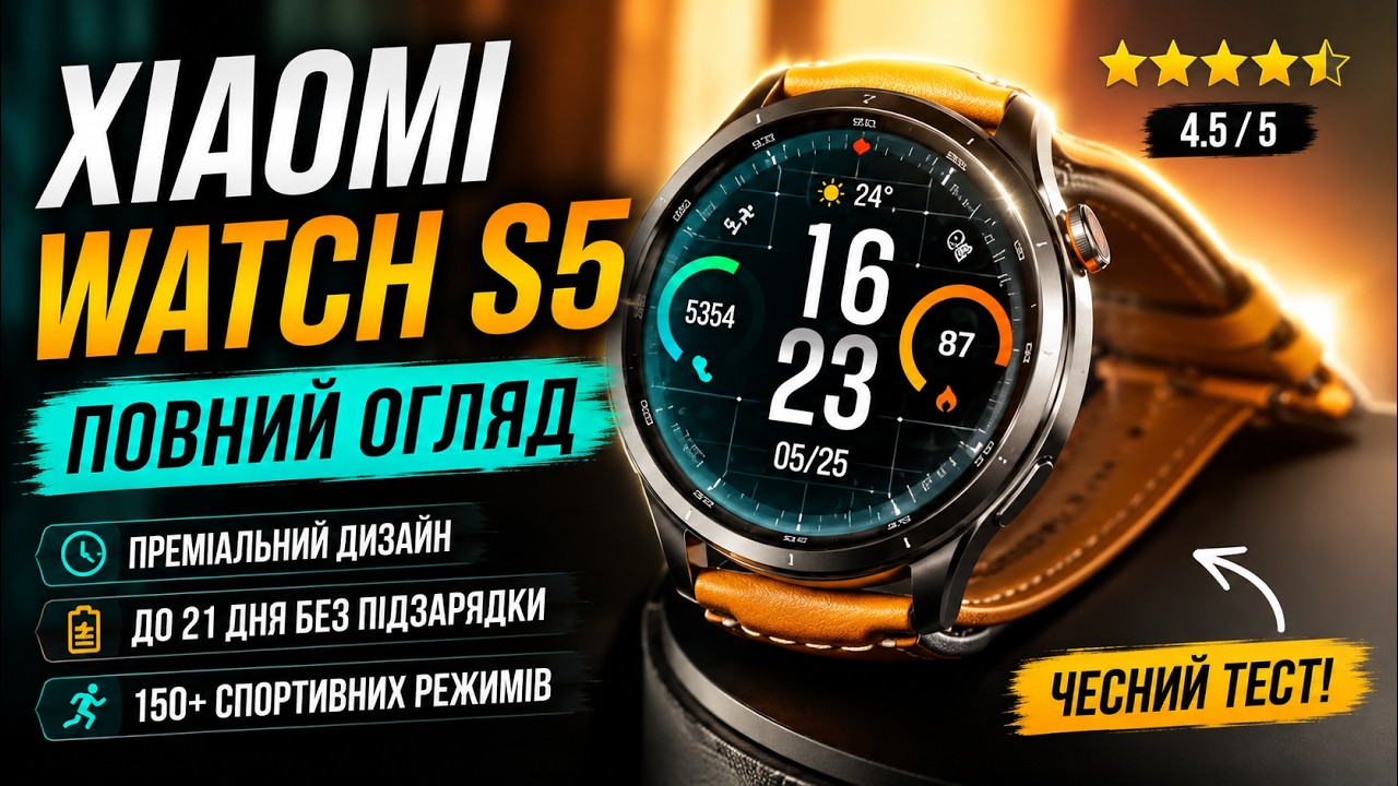 Xiaomi Watch S5 &mdash; найкращий смартгодинник Xiaomi? Повний огляд та чесний тест! ⌚🔥