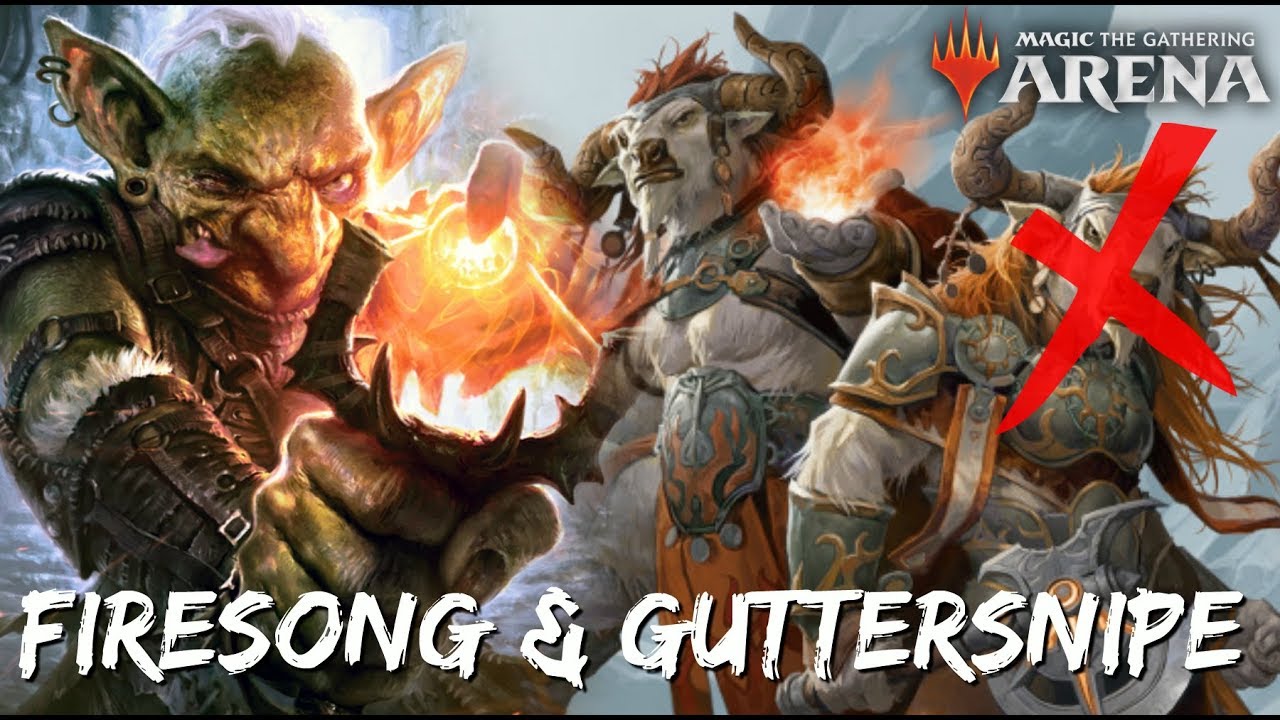 Firesong & Guttersnipe [MTG Arena] | Red-White Combo Burn Deck in M19 Standard