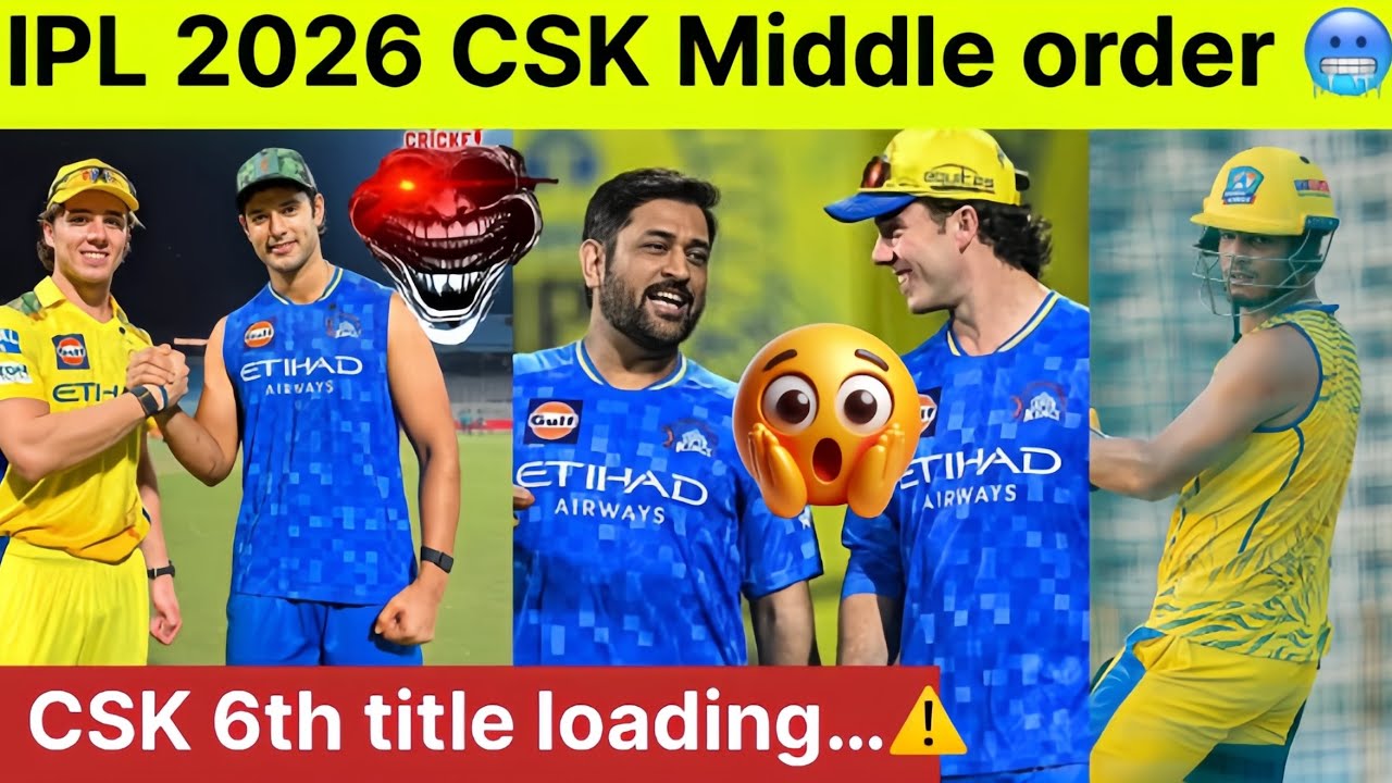 IPL 2026 CSK Middle Order looks dangerous ☠️| DUBE WITH BREVIS 🥶| #csk #ipl2026 