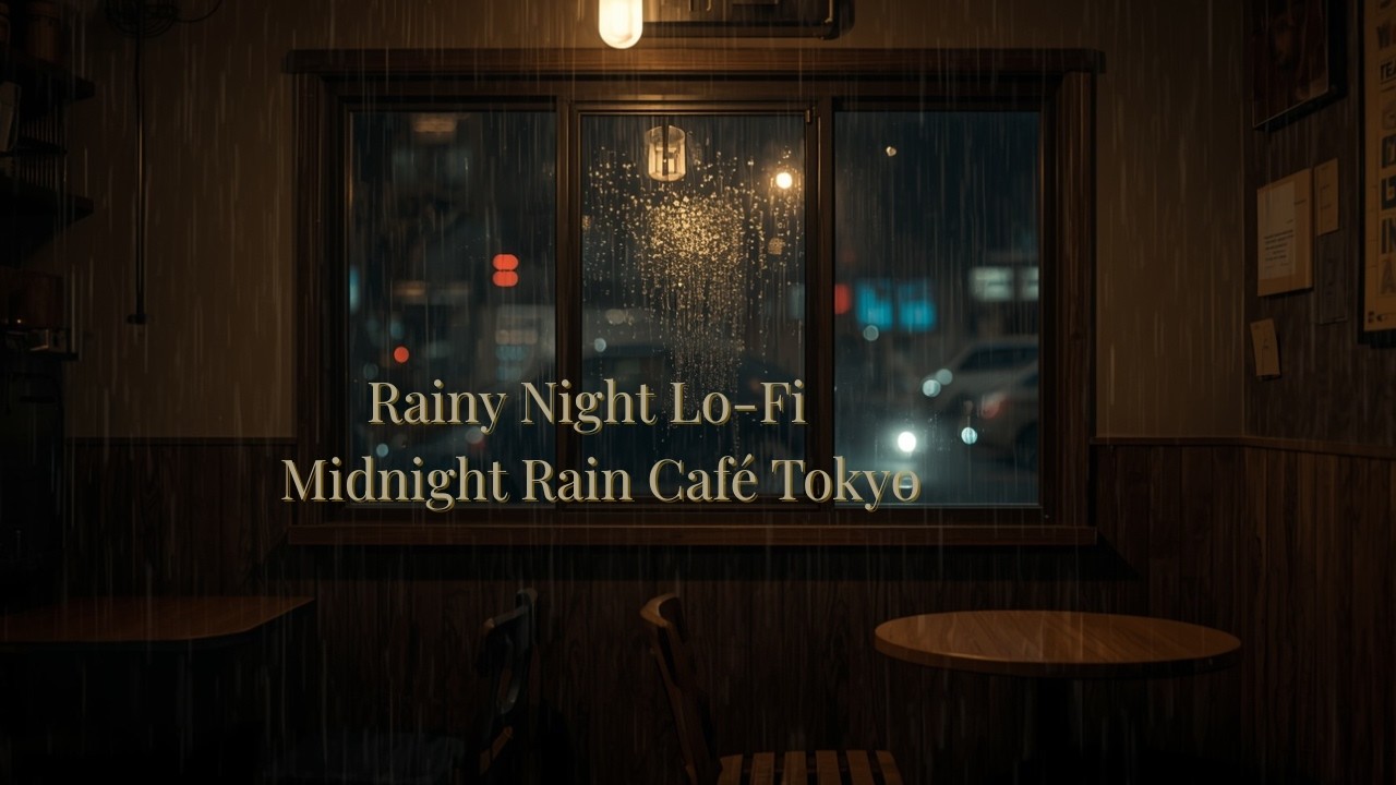 Rainy Night Lo-Fi ☕ Midnight Rain Café Tokyo
