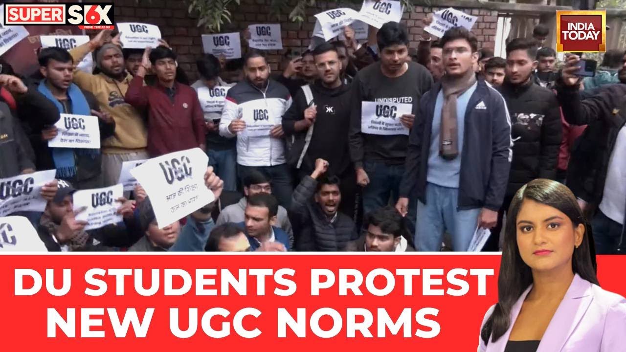 UGC Protests: Delhi University Students Protest Against New UGC Norms Over Discrimination Concerns
