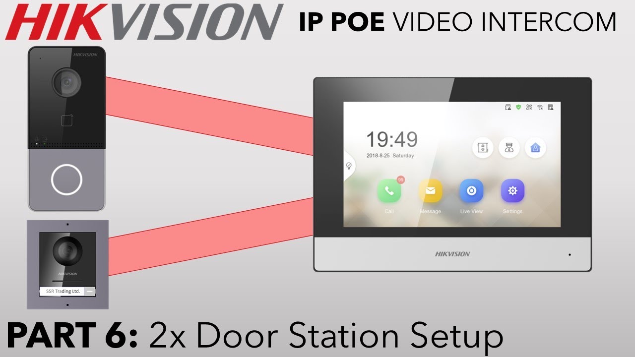 Руководство по установке IP-домофона Hikvision PoE Villa. Часть 6. Настройка двухдверной станции....