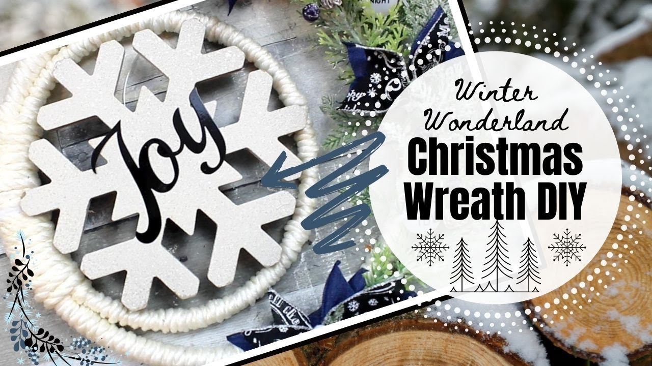 Winter Wonderland Christmas Wreath - Christmas 2020 Series - Neutral Farmhouse
