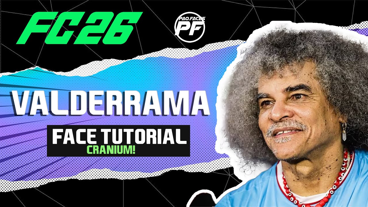 Как создать лицо Эль Пибе Вальдеррама в EA FC 26. Создание лица в Pro Clubs. Создание похожего ли...