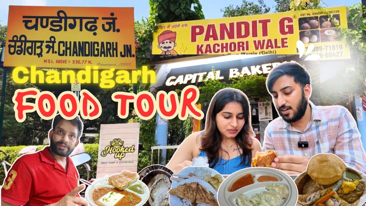 Best Street Food in Chandigarh 🥟 🍧💫 Food Tour 🤤❤️ #viral #food #tour #trending 