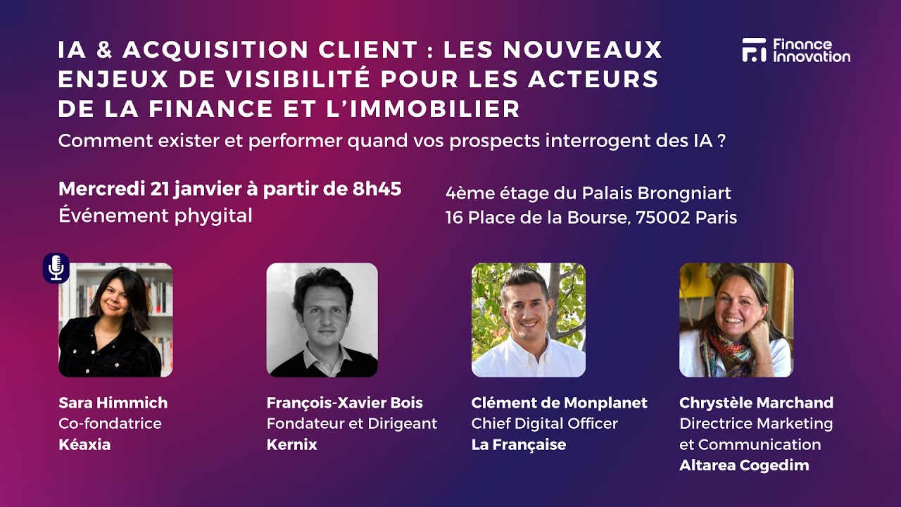 IA & Acquisition Client : Les nouveaux enjeux de visibilité pour les acteurs de la finance
