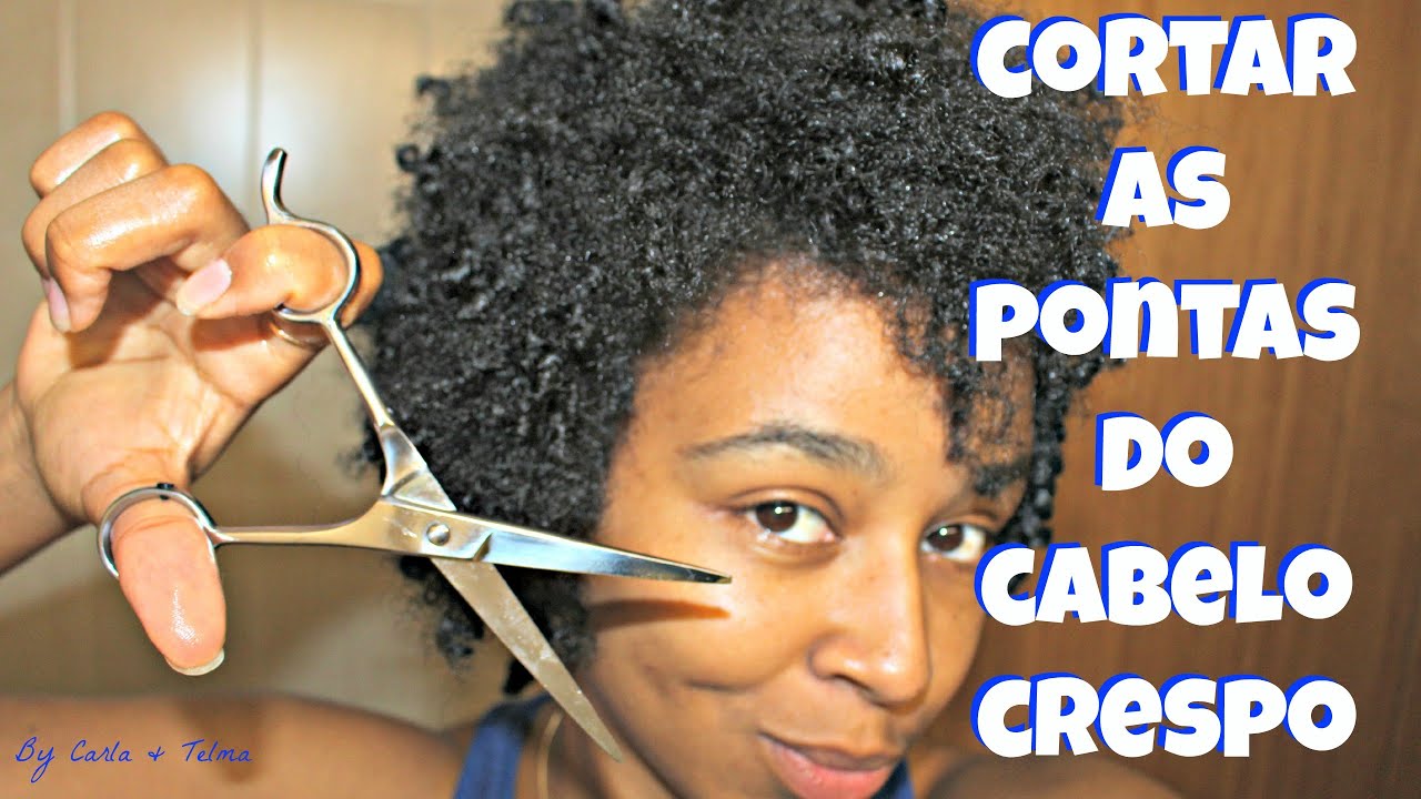 Como Cortar as Pontas do Cabelo Crespo 💇
