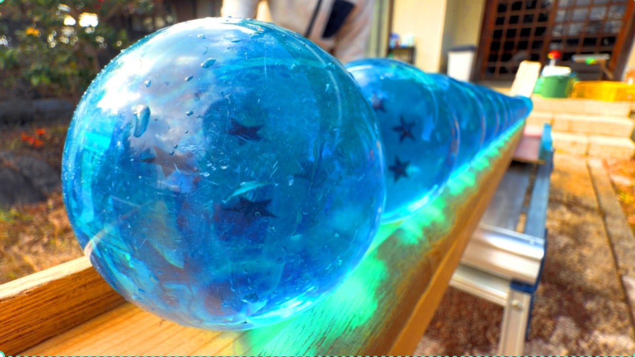 100 Blue Dragon Balls ☆ The sound of water rolling down your spinning wheels