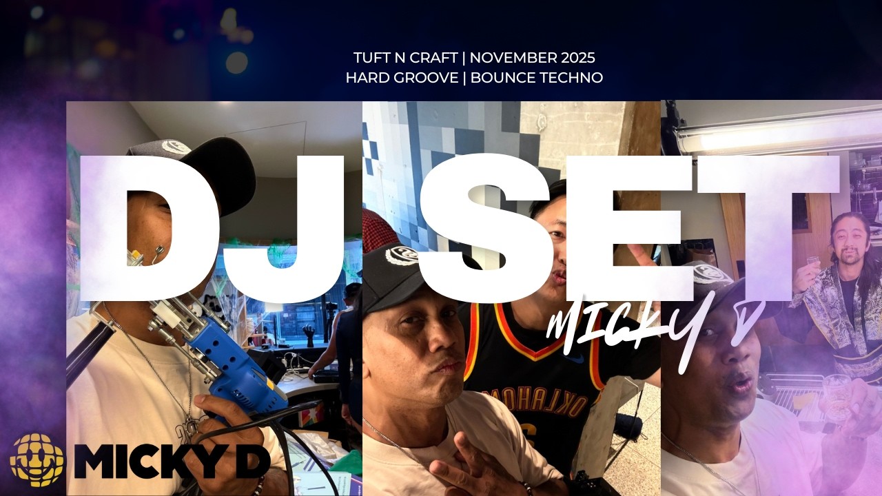 DJ Micky D – Tuft'n'Craft Halloween 2025 Live Set | Hard Groove & Bounce Techno (30 Min DJ Mix)