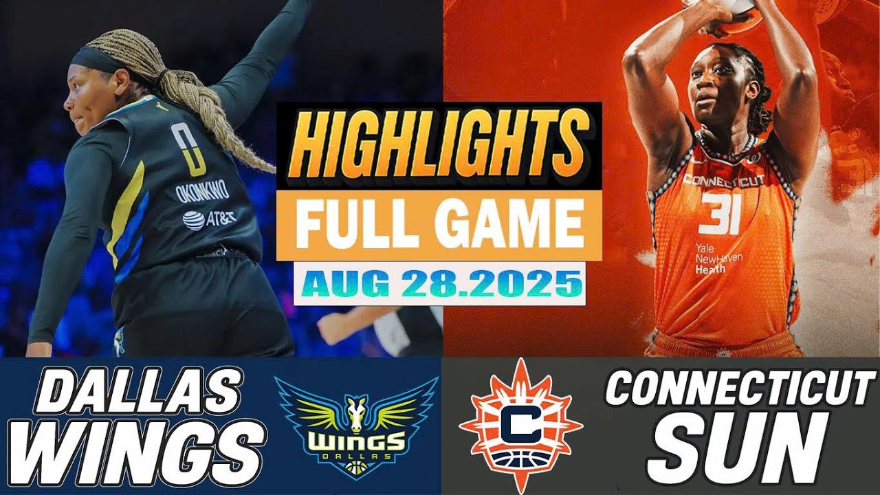 Dallas Wings VS Connecticut Sun Full Game Highlights Aug 27, 2025 WNBA Season 2025