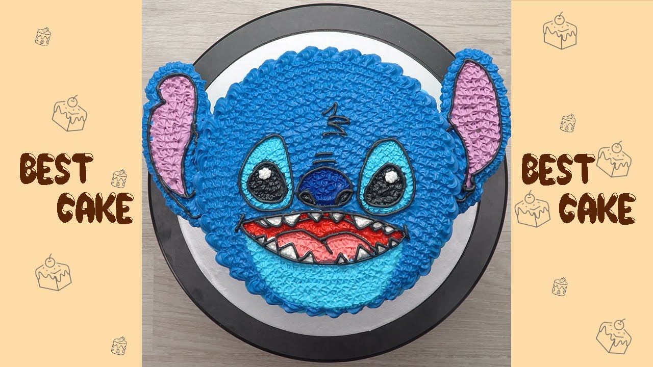 Stitch Face Cake Tutorial #Shorts #Short #Cake