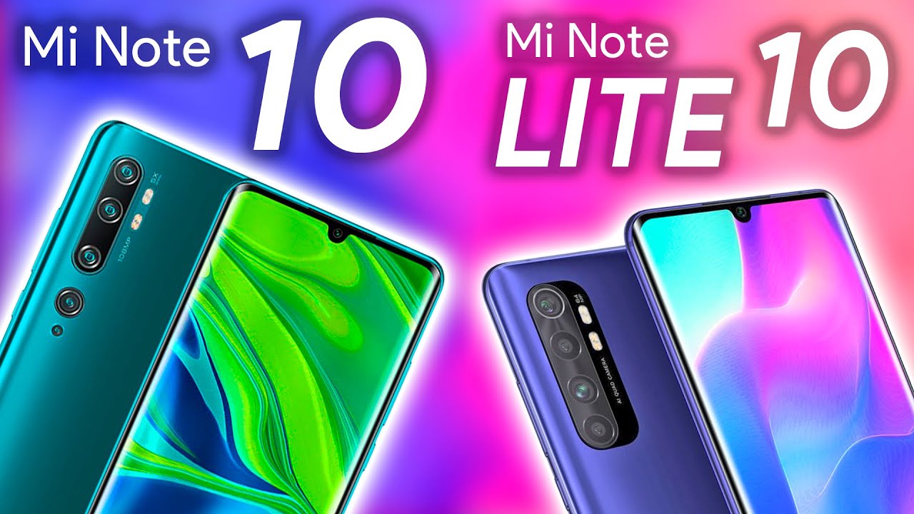 Mi NOTE 10 LITE vs Mi NOTE 10, ¿cuál ELEGIR?