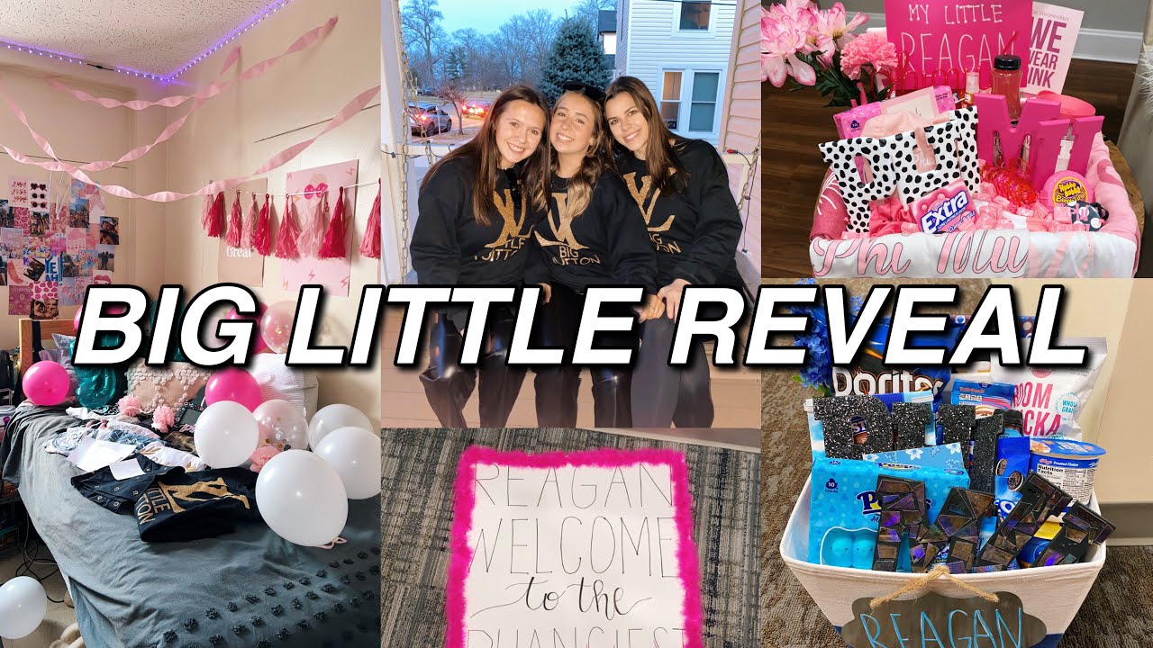 sorority big little reveal vlog & basket ideas | phi mu at miami university