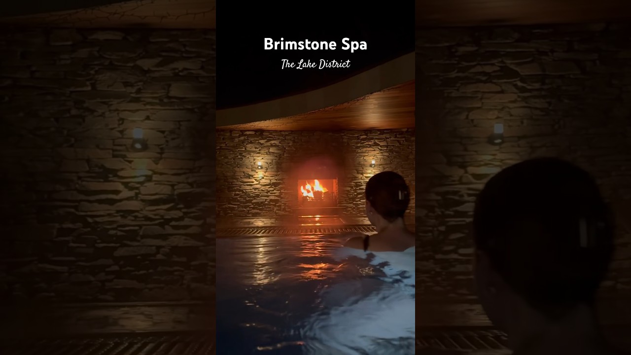 📍Brimstone Spa, the Lake District 🔥✨ #brimstonespa #spaday #relax #lakedistrict #fireplace