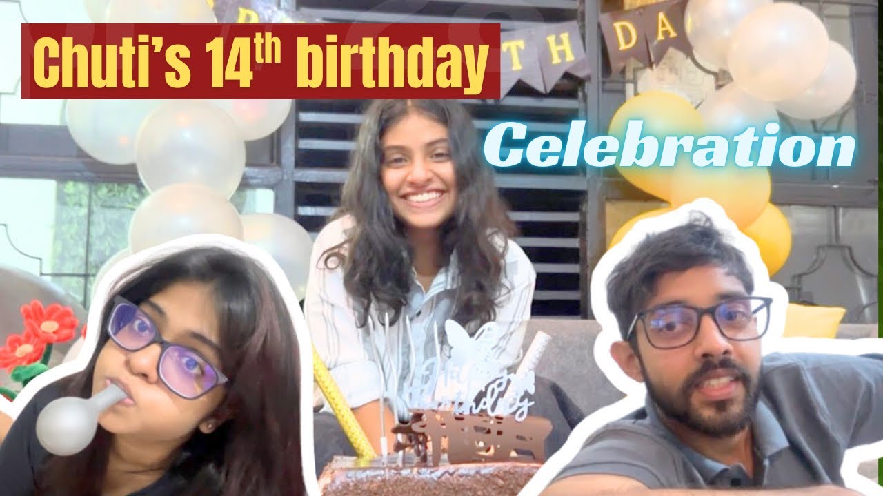 චූටි ගේ birthday celebration එක 😌💗✨| එයාට දැන් 14 ක් 🥹 | කට්ටියම ආවා.. | අපේ music පවුල