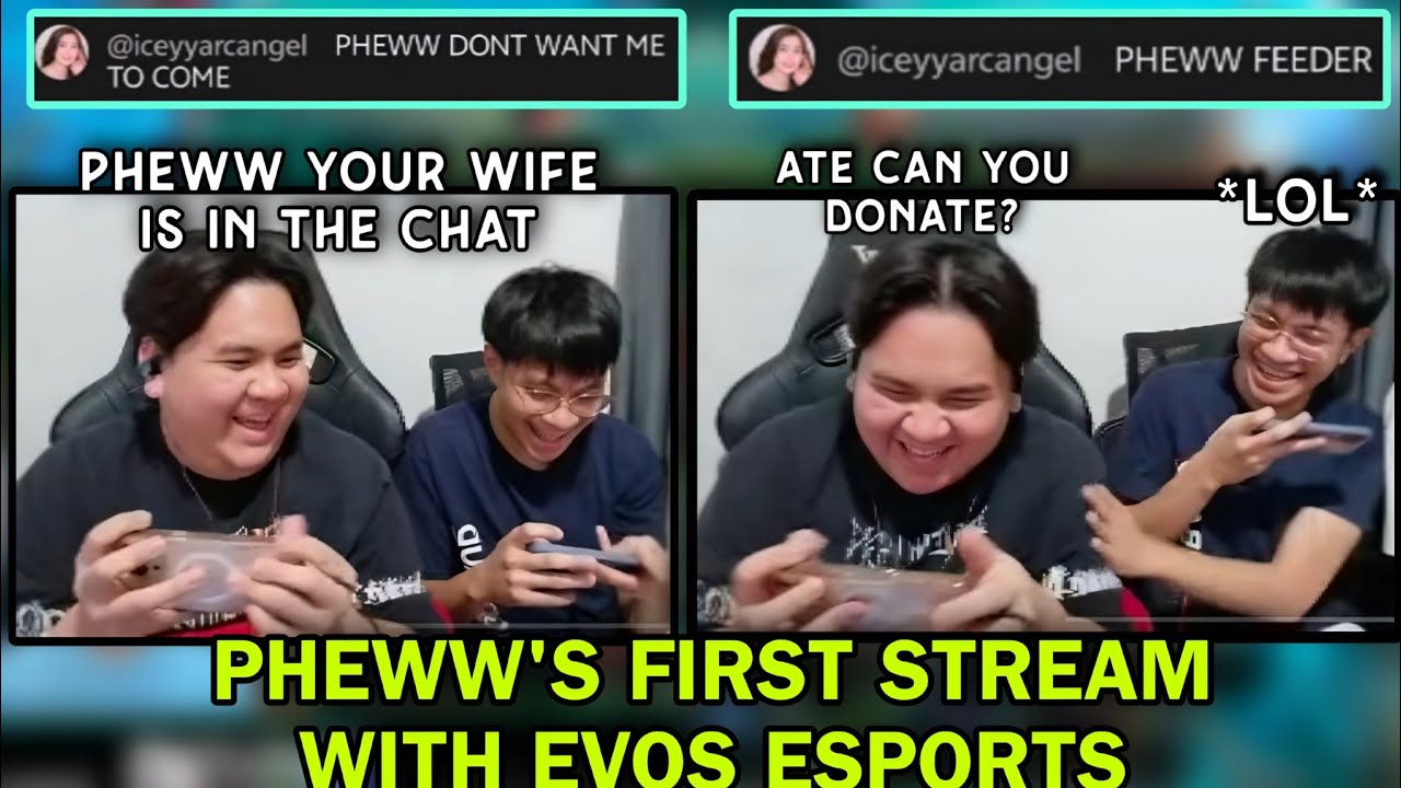 PHEWW's FIRST STREAM WITH EVOS ESPORTS 