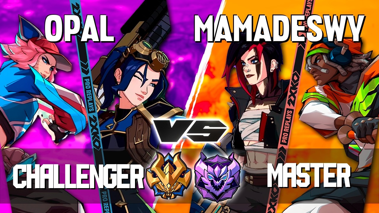 2XKO ▰ OPAL (Caitlyn-Ahri) vs MAMADESWY (Ekko-Vi) ▰ 2XKO Pro level replays