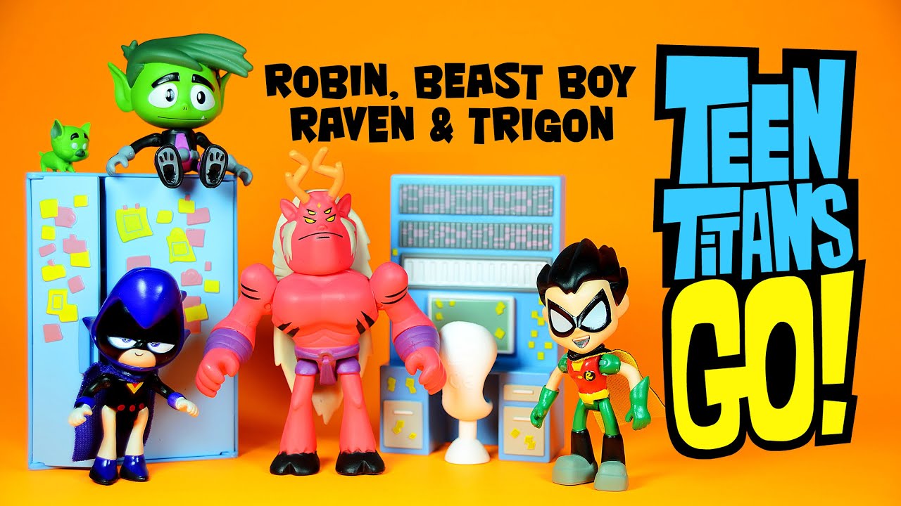 Teen Titans Go! with Robin Beast Boy Raven & Trigon 2.75