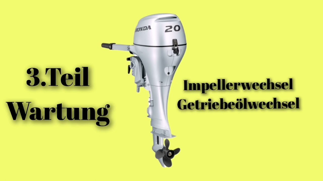 Aussenborder Impeller-und Getriebeölwechel