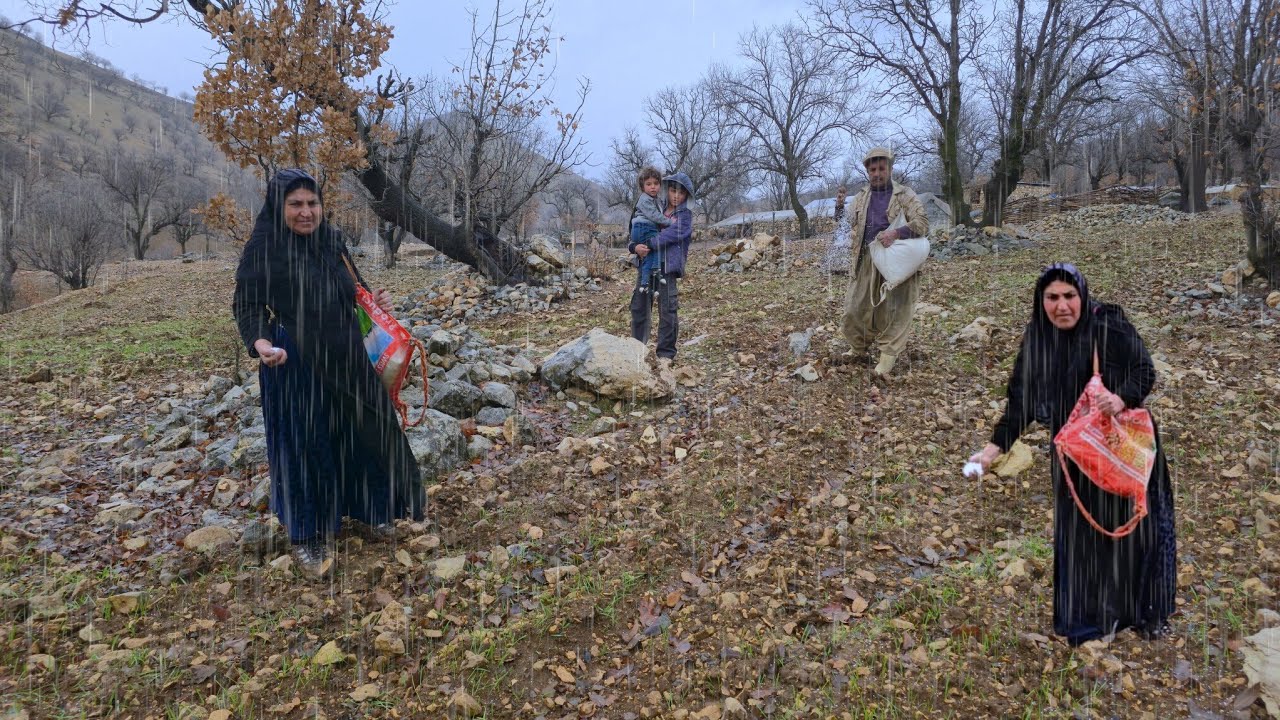Nomadic Life: Nomadic Life in Heavy Rain🌧️: Kindness and Help of Nomadic People🏔️