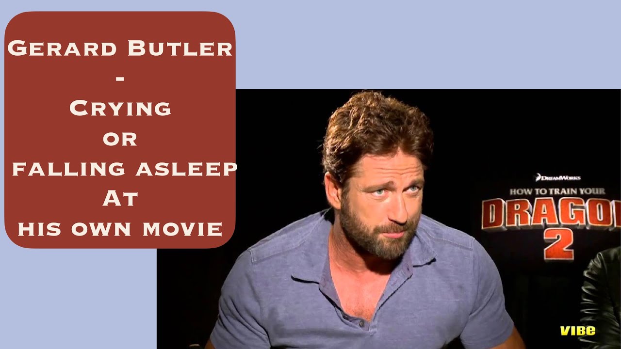 Gerard Butler Crying at His Own Movie