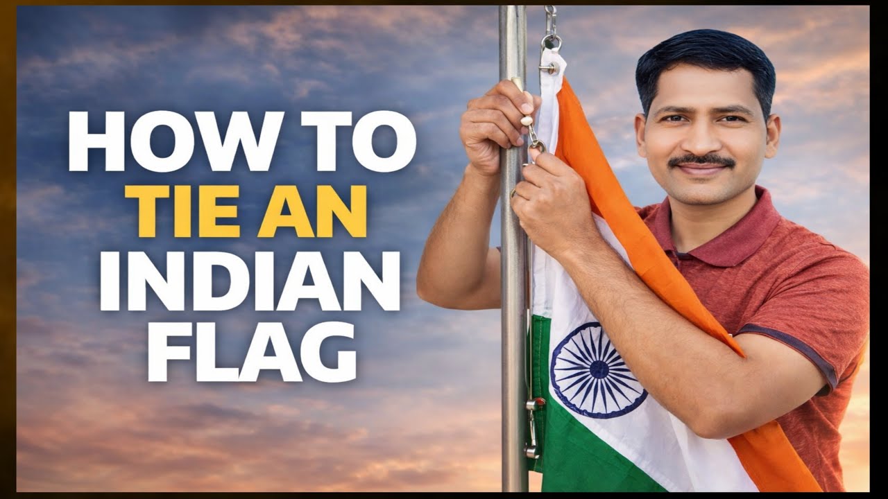 How to tie national flag || జాతీయ జెండాను ఏ విధంగా కట్టాలి, @srinupetcreations 