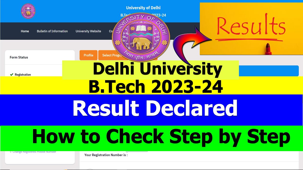 DU B.tech Results 2023 -24 | Declared | How To Check | Faculty Of Technology | Documents Required
