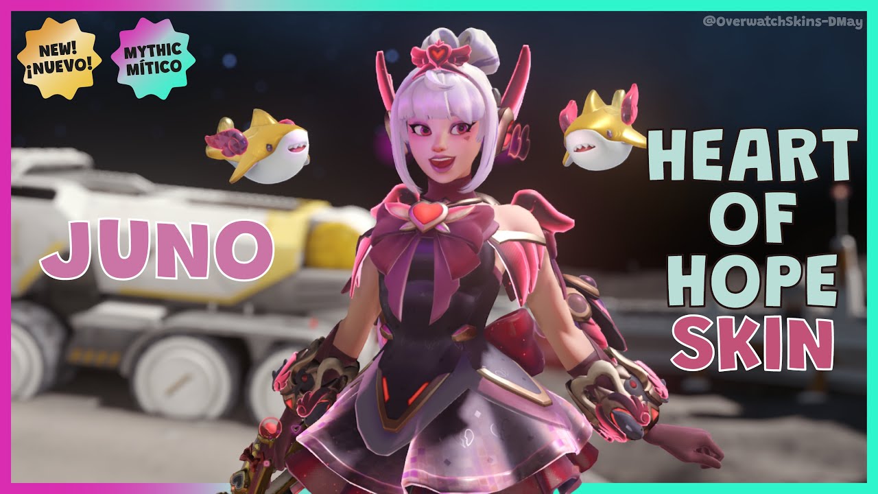 NEW!! HEART OF HOPE Juno MYTHIC Skin FULL Showcase | Overwatch 2