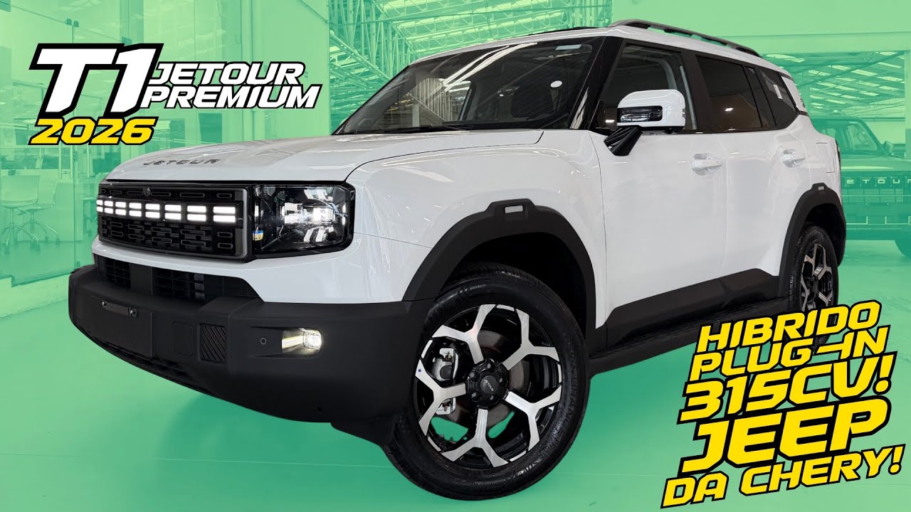 NOVÍSSIMO Jetour T1 Premium 2026 - JEEP RENEGADE CHINÊS COM 1.000KM DE AUTONOMIA!