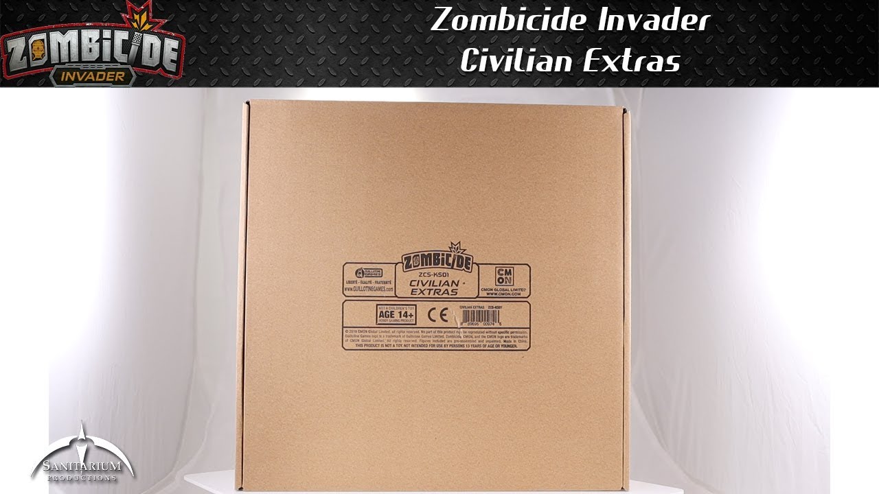 Zombicide Invader Civilian Extras Unboxing