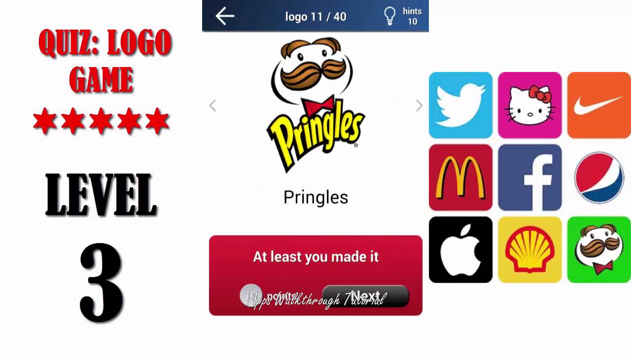 Quiz: Logo Game Level 3 - All Answers - Walkthrough ( By Lemmings at work )