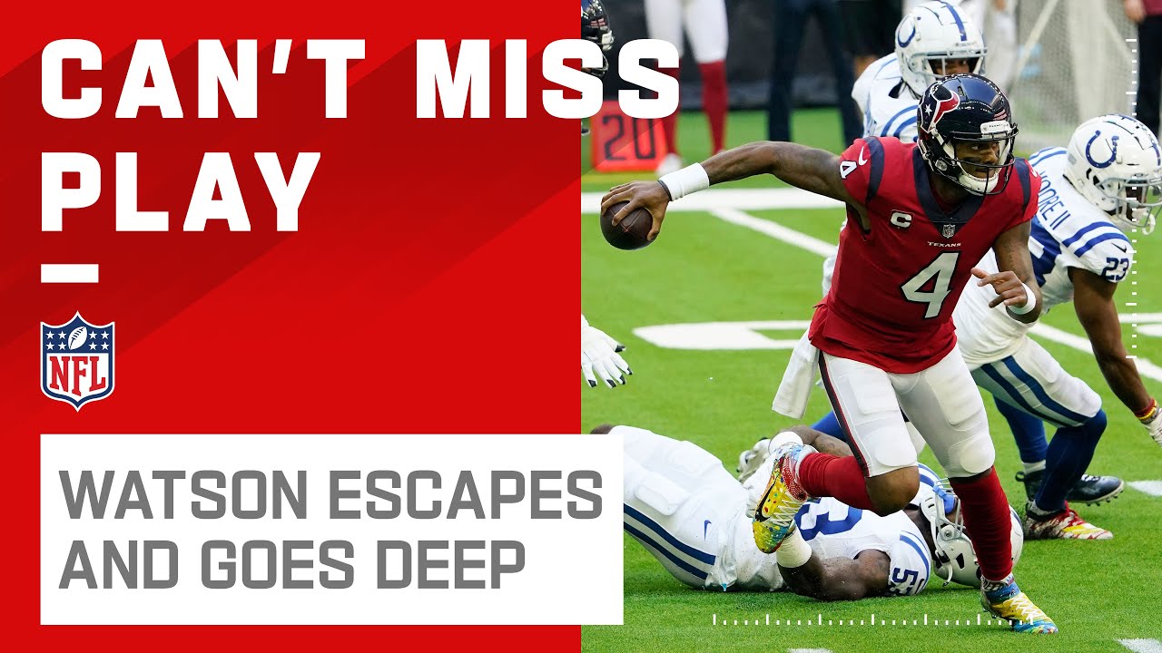 Watson Escapes the Blitz & Slings It to Keke Coutee for 64 Yds