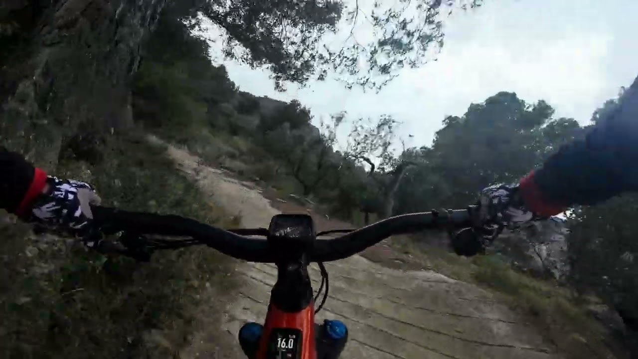 eMTB - L'aguar Barranco hasta carretera UP