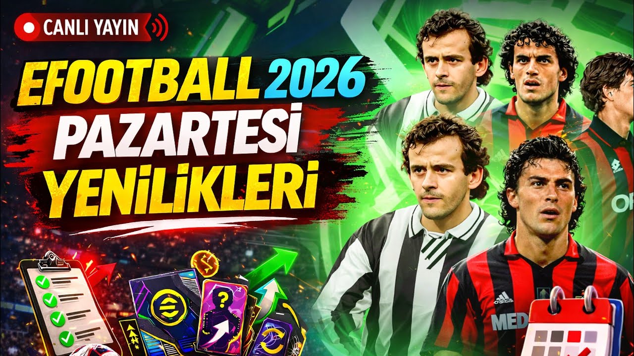 🔴 EFOOTBALL2026 PAZARTESİ YENİLİKLERİ 💥 YENİ EPIC ORTA SAHALAR! #efootball #pes #eFootball2026