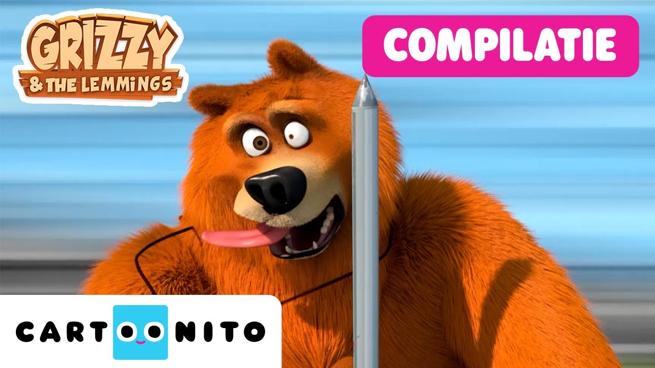 Hilarische non-stop chaoscompilation | Grizzy and the Lemmings | Cartoonito