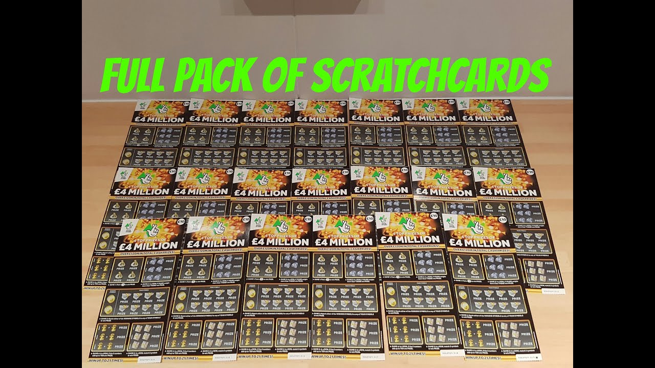 Full Pack of £10 Scratchcards £200 44k subs Special