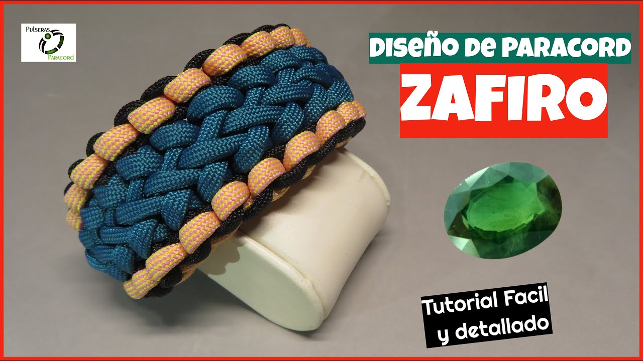 Diseño Zafiro La Pulsera Paracord que sorprende - DIY