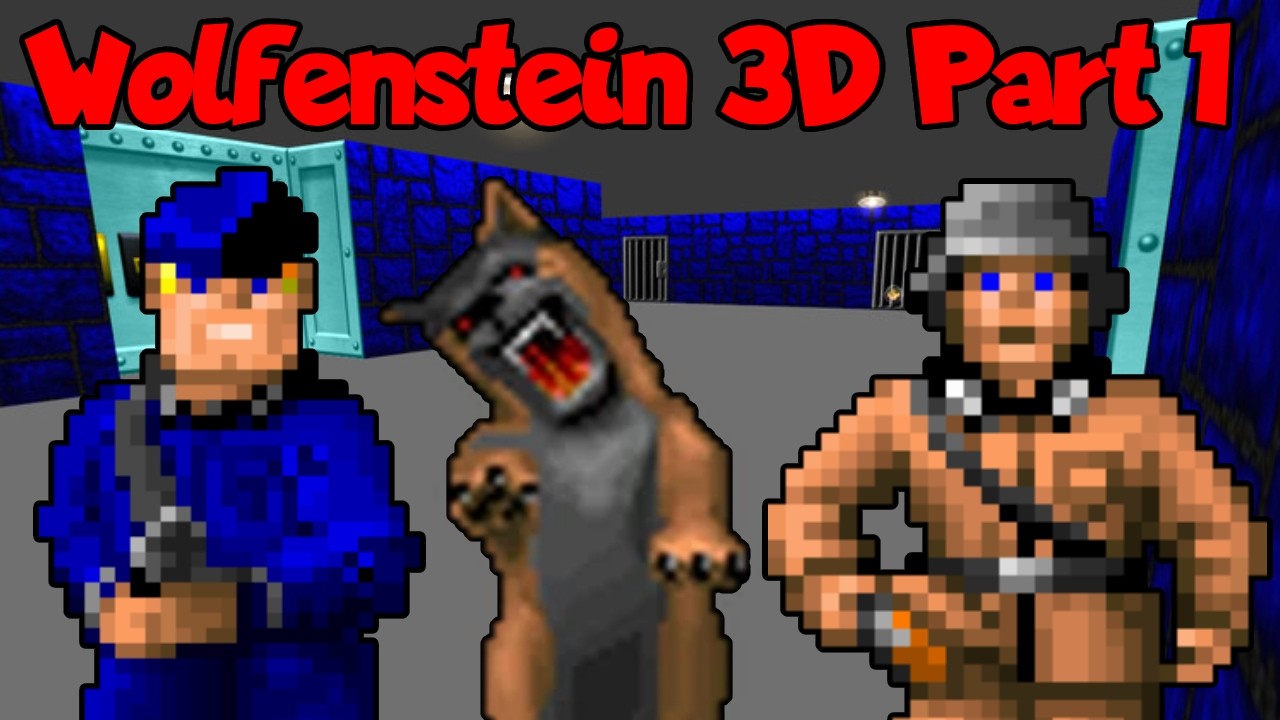 Wolfenstein 3D Part 1 (Gameplay No Commentary) (Episode 1)
