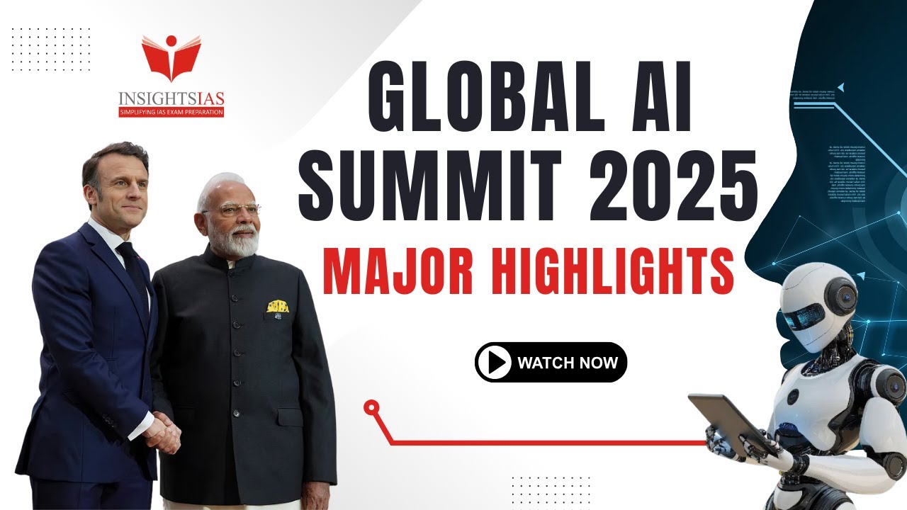 3rd Global Ai Summit I Highlights I India & France I Joint Declaration I UPSC I Insights IAS