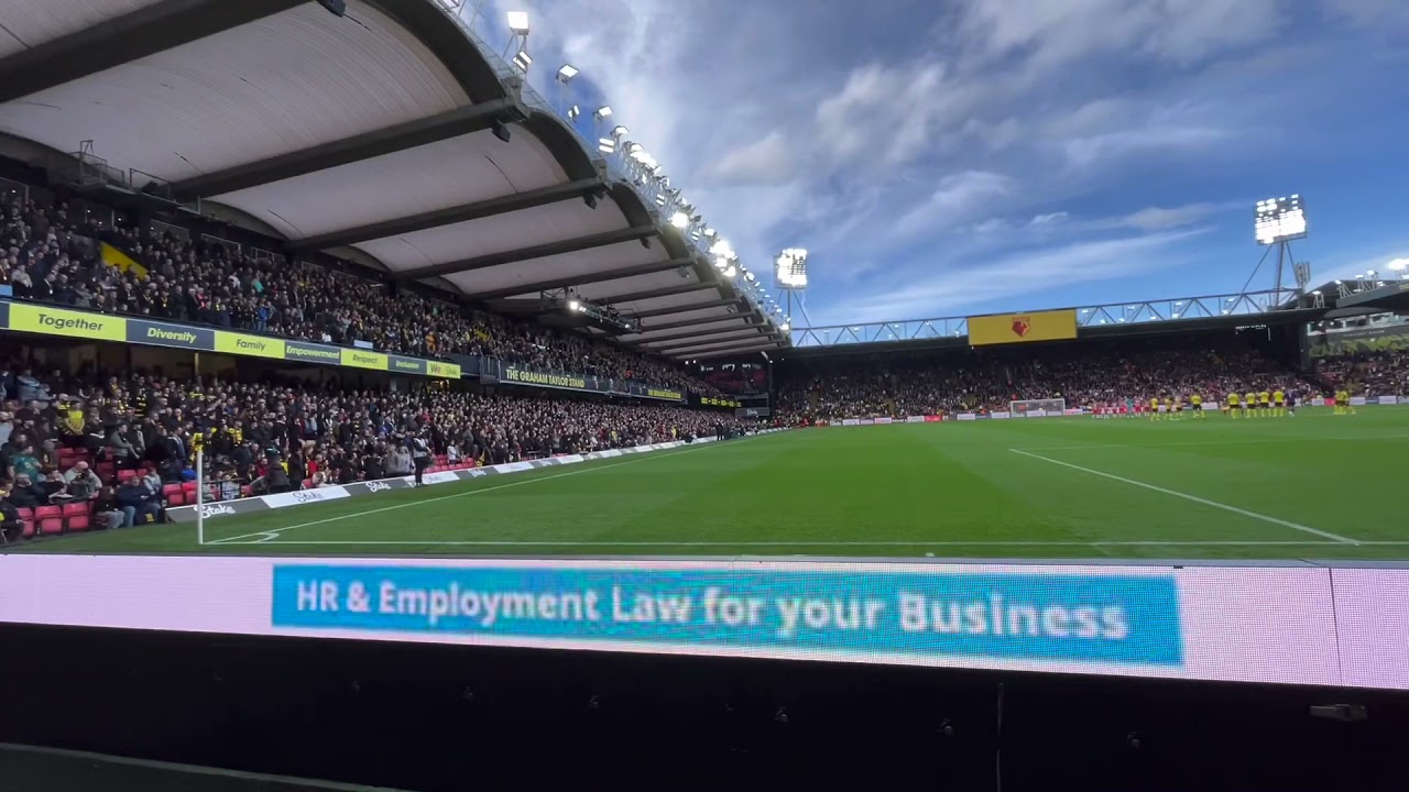 Little Dude trumpeting Last Post Watford v Southampton 2021