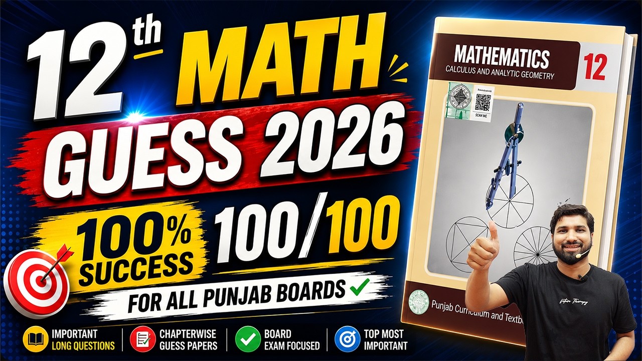 2nd year Maths Guess Paper 2026, FSC part 2 Maths guess paper 2026 , ICS Maths 2 Guess Paper 2026