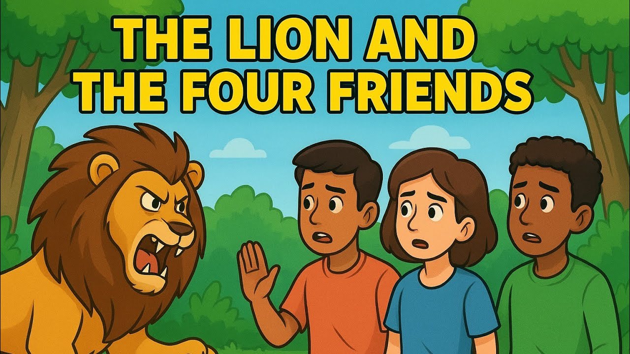 The Four Friends👬🧑‍🤝‍🧑 And The Lion 🐅🐯 |Kids Story | Stories In English 