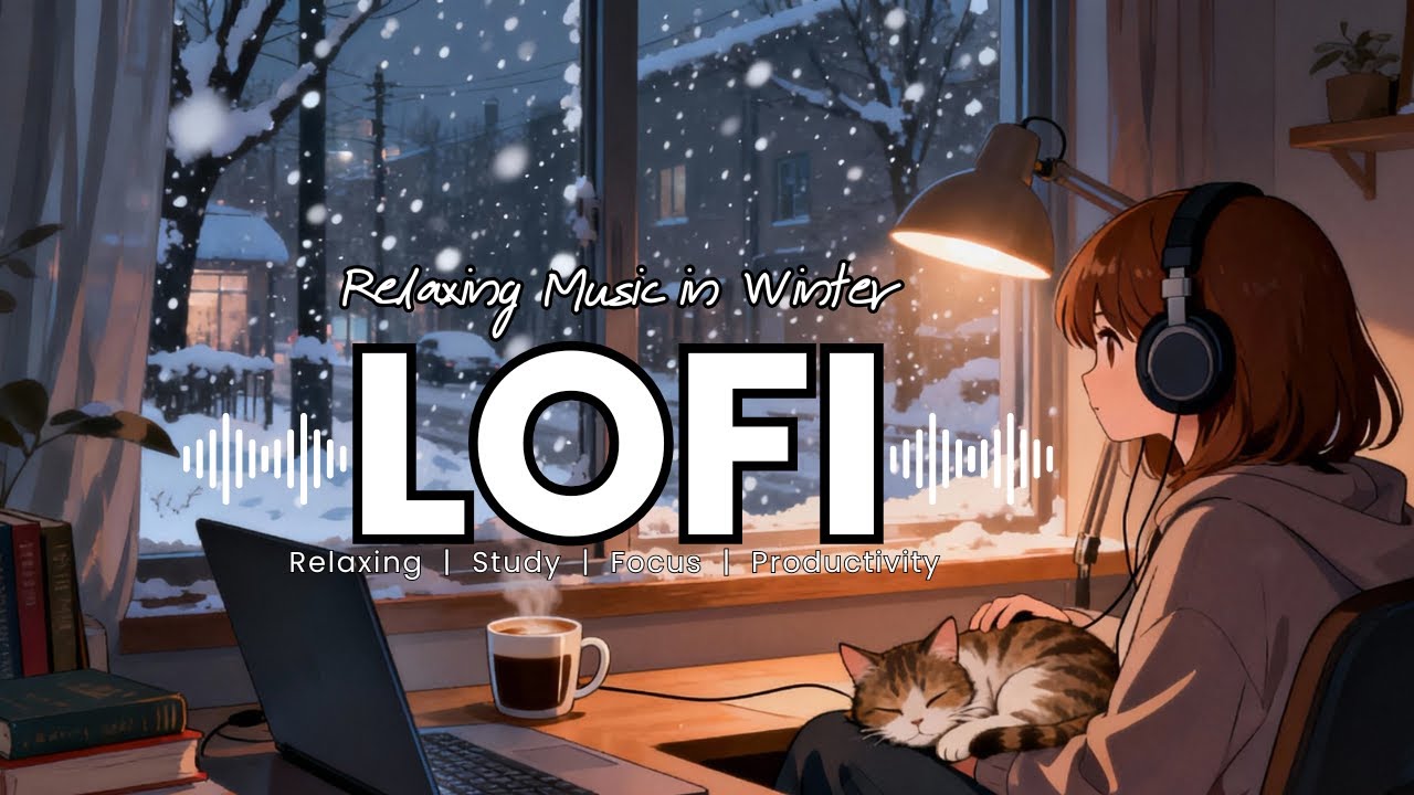 Lofi Music in Winter 🎄 Soft Jazz Music for Relaxation, Studying, and Calmer Concentration