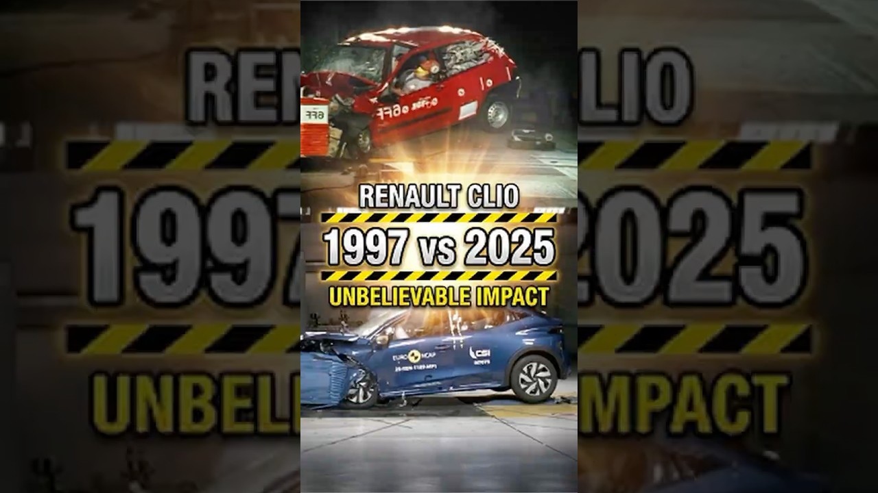 OLD vs NEW Renault Clio &mdash; 1997 vs 2025 Crash Test | SHOCKING Evolution